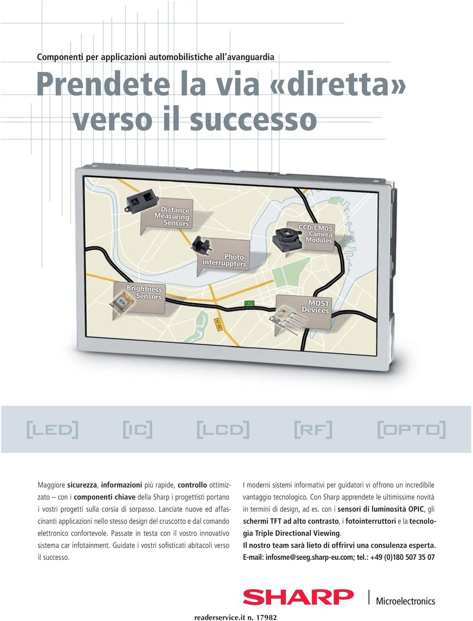 Passate in testa con il vostro innovativo sistema car infotainment. Guidate i vostri sofi sticati abitacoli verso il successo.