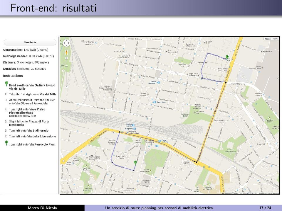 route planning per scenari