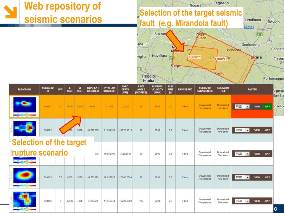 seismic fault (e.g.