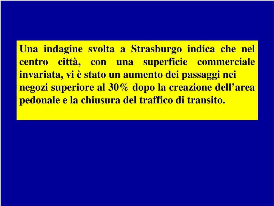 un aumento dei passaggi nei negozi superiore al 30% dopo la