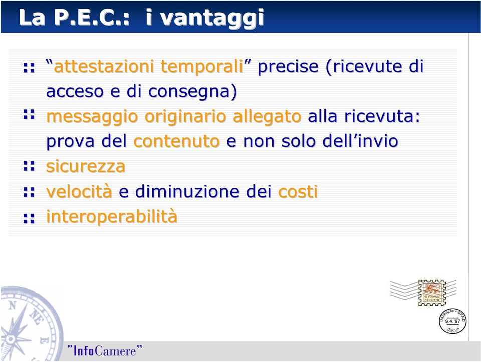 acceso e di consegna) messaggio originario allegato alla