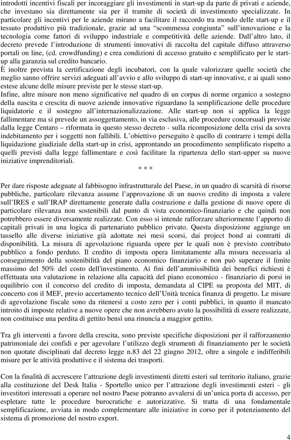 tecnologia come fattori di sviluppo industriale e competitività delle aziende.