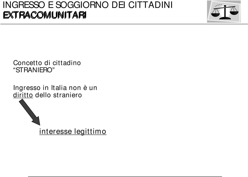 STRANIERO Ingresso in Italia non è un