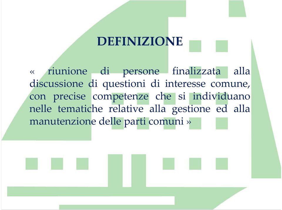 precise competenze che si individuano nelle tematiche