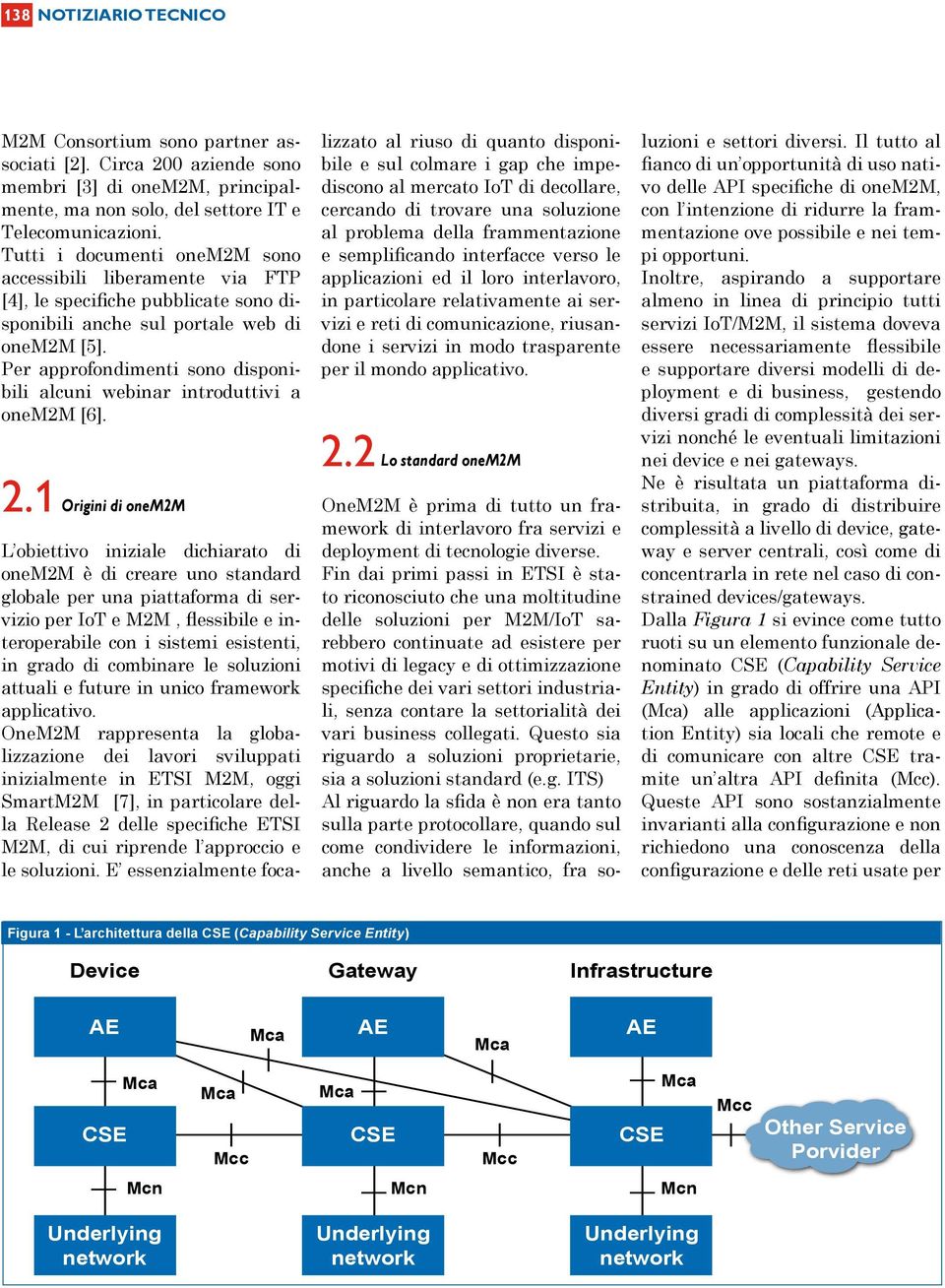 Per approfondimenti sono disponibili alcuni webinar introduttivi a onem2m [6]. 2.