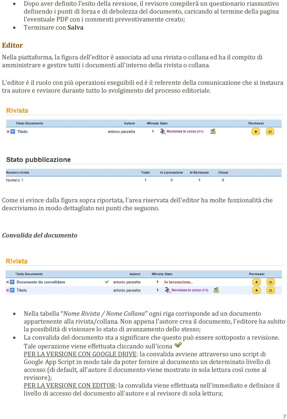 documenti all'interno della rivista o collana.