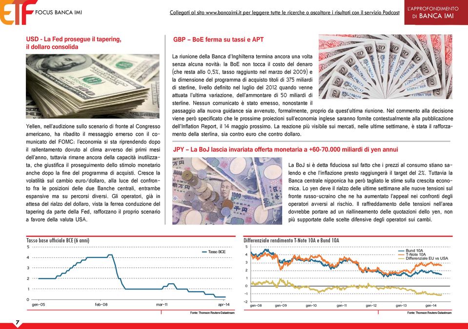 scenario di fronte al Congresso americano, ha ribadito il messaggio emerso con il comunicato del FOMC: l economia si sta riprendendo dopo il rallentamento dovuto al clima avverso dei primi mesi dell