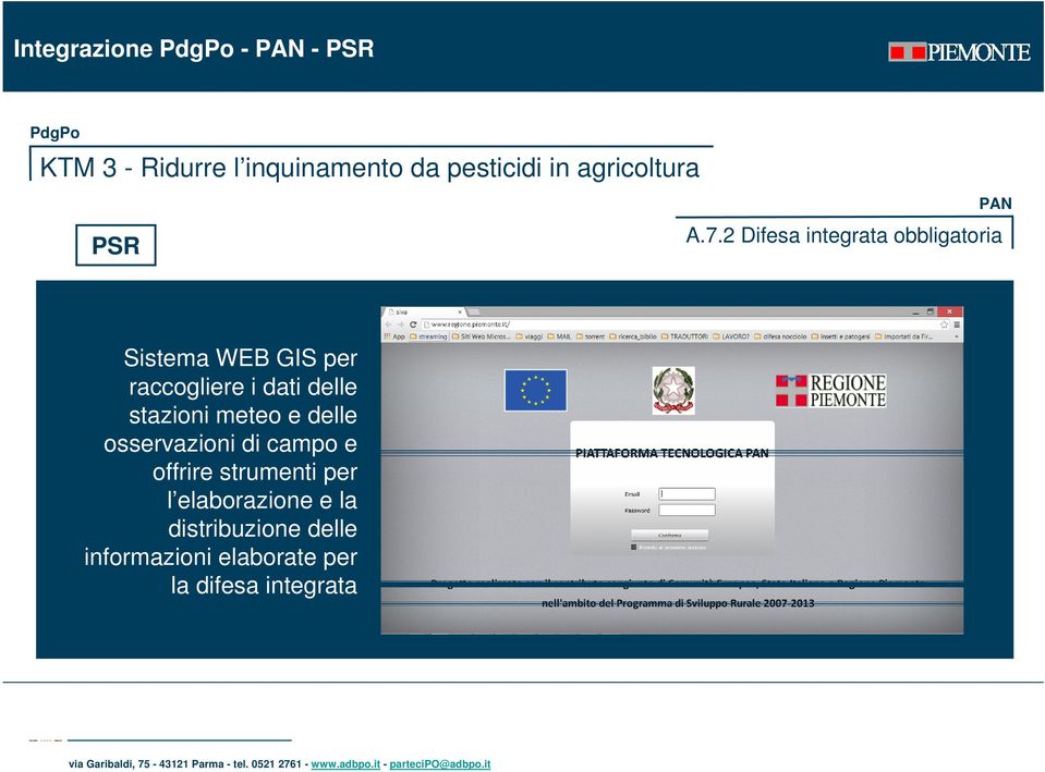 osservazioni di campo e offrire strumenti per l elaborazione e la distribuzione