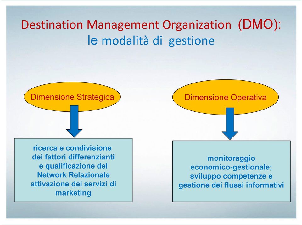 e qualificazione del Network Relazionale attivazione dei servizi di marketing