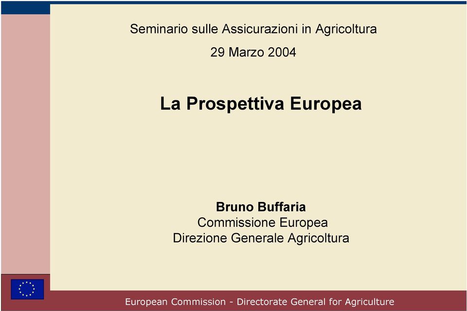 Prospettiva Europea Bruno Buffaria
