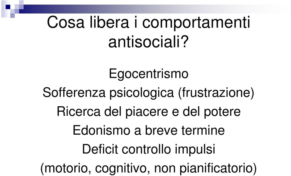 Ricerca del piacere e del potere Edonismo a breve