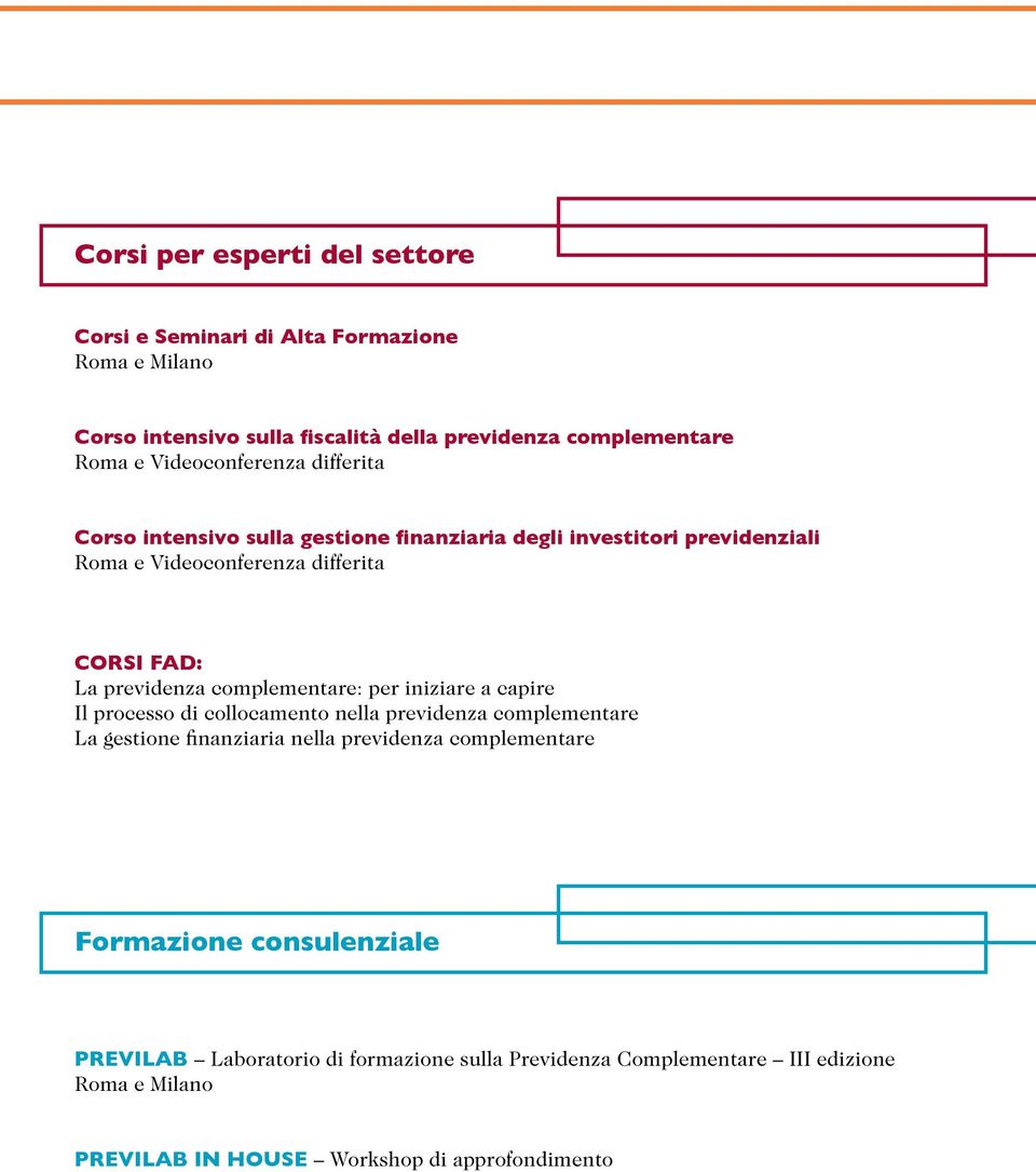 previdenza complementare: per iniziare a capire Il processo di collocamento nella previdenza complementare La gestione finanziaria nella previdenza