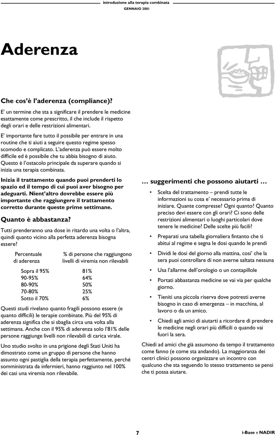 E importante fare tutto il possibile per entrare in una routine che ti aiuti a seguire questo regime spesso scomodo e complicato.