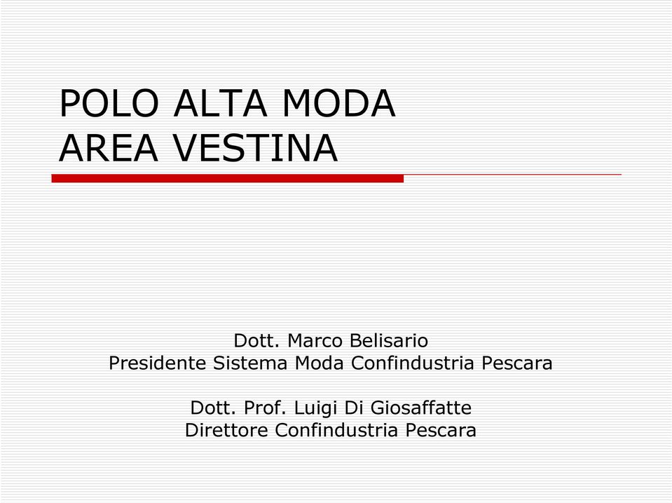 Pescara Dott. Prof.