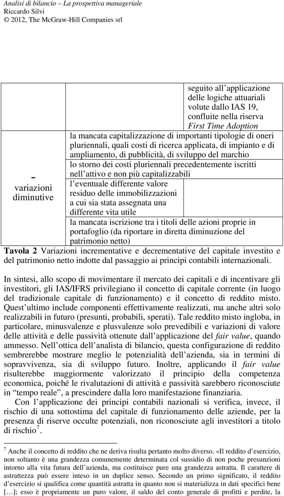 capitalizzabili l eventuale differente valore residuo delle immobilizzazioni a cui sia stata assegnata una differente vita utile la mancata iscrizione tra i titoli delle azioni proprie in portafoglio