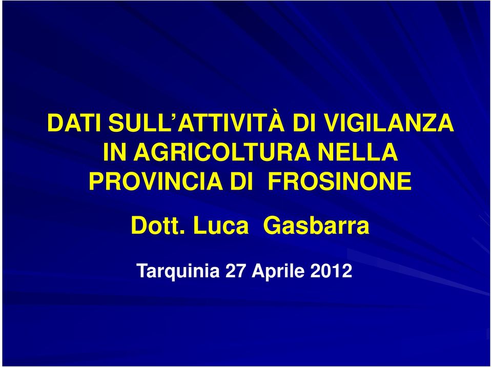 NELLA PROVINCIA DI FROSINONE