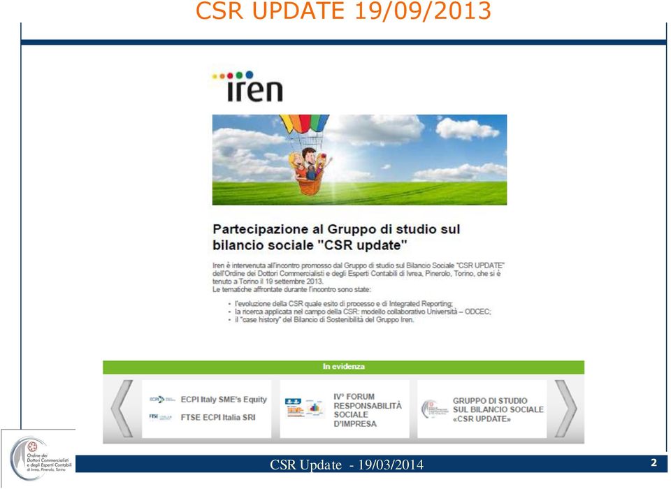 CSR Update