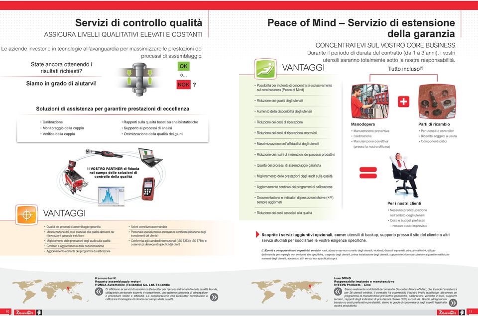 Peace of Mind Servizio di estensione della garanzia Possibilità per il cliente di concentrarsi esclusivamente sul core business (Peace of Mind) Concentratevi sul vostro core business Durante il