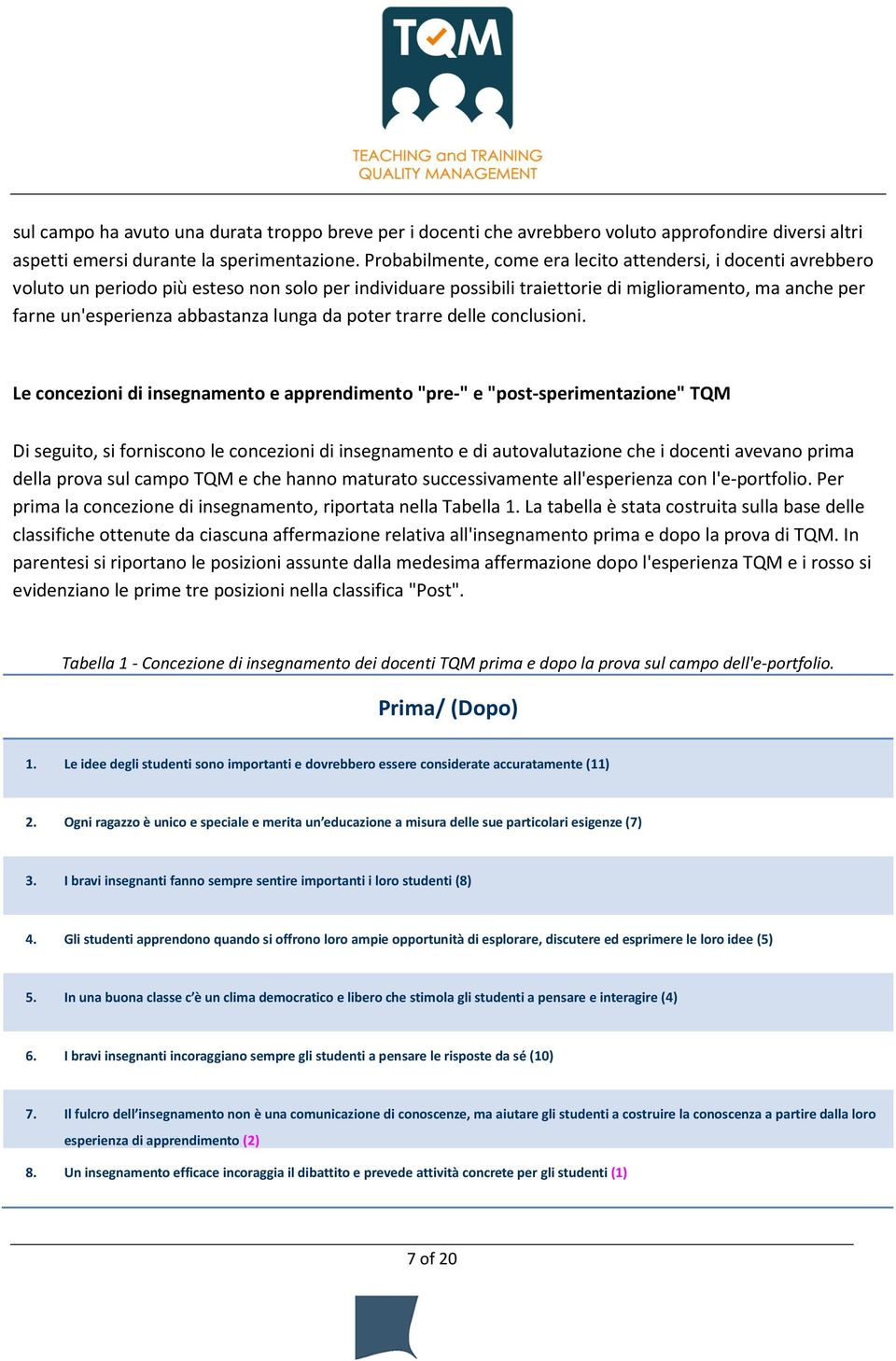 abbastanza lunga da poter trarre delle conclusioni.