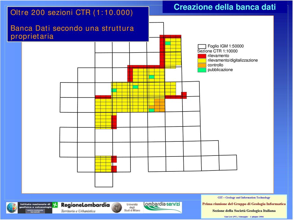 una struttura proprietaria Foglio IGM 1:50000