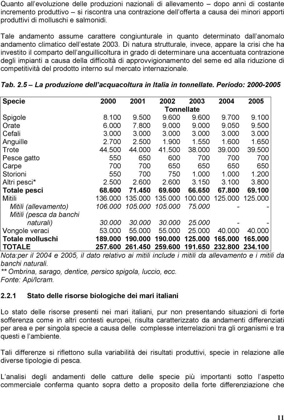 Di natura strutturale, invece, appare la crisi che ha investito il comparto dell anguillicoltura in grado di determinare una accentuata contrazione degli impianti a causa della difficoltà di