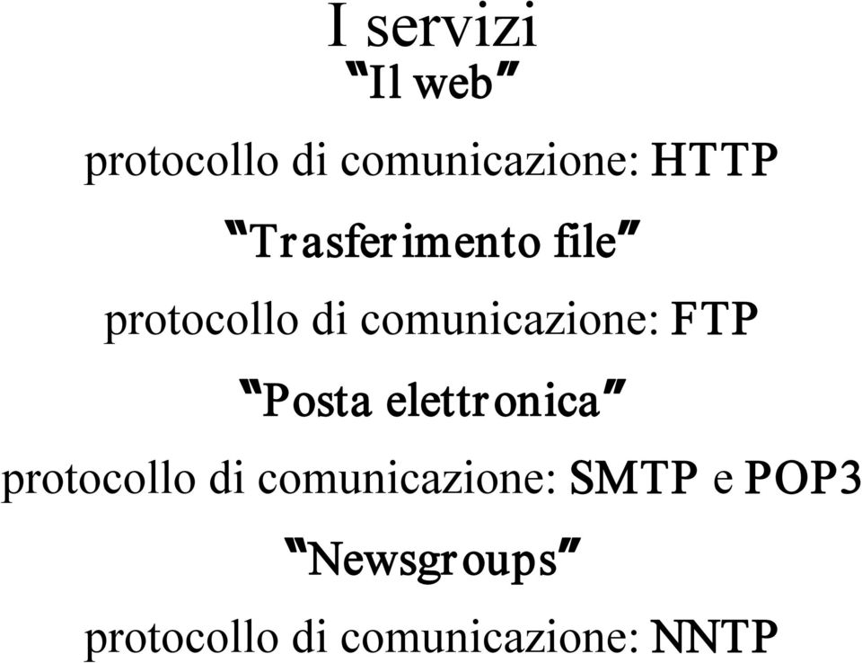 Posta elettronica protocollo di comunicazione: SMTP