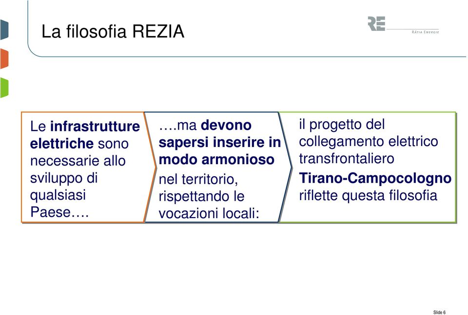 .ma devono sapersi inserire in modo armonioso nel territorio, rispettando