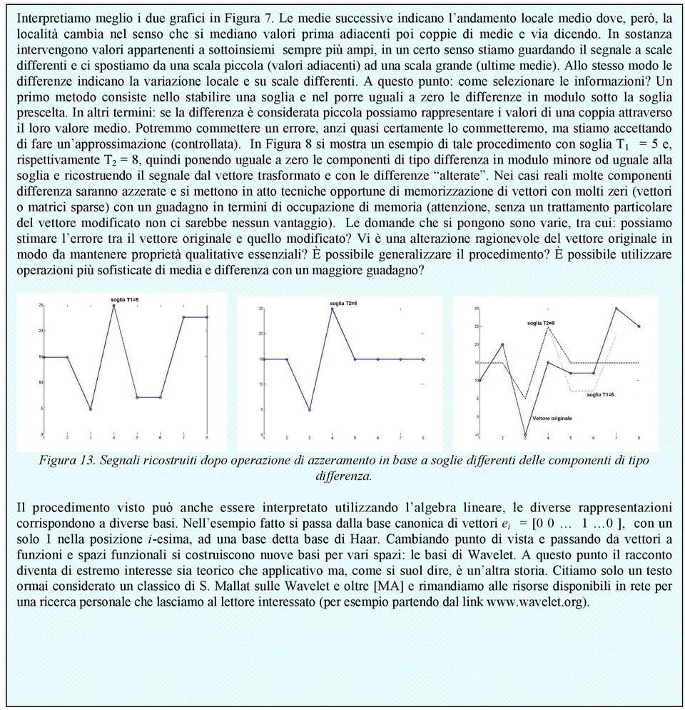 In sostanza intervengono valori appartenenti a sottoinsiemi sempre più ampi, in un certo senso stiamo guardando il segnale a scale differenti e ci spostiamo da una scala piccola (valori adiacenti) ad