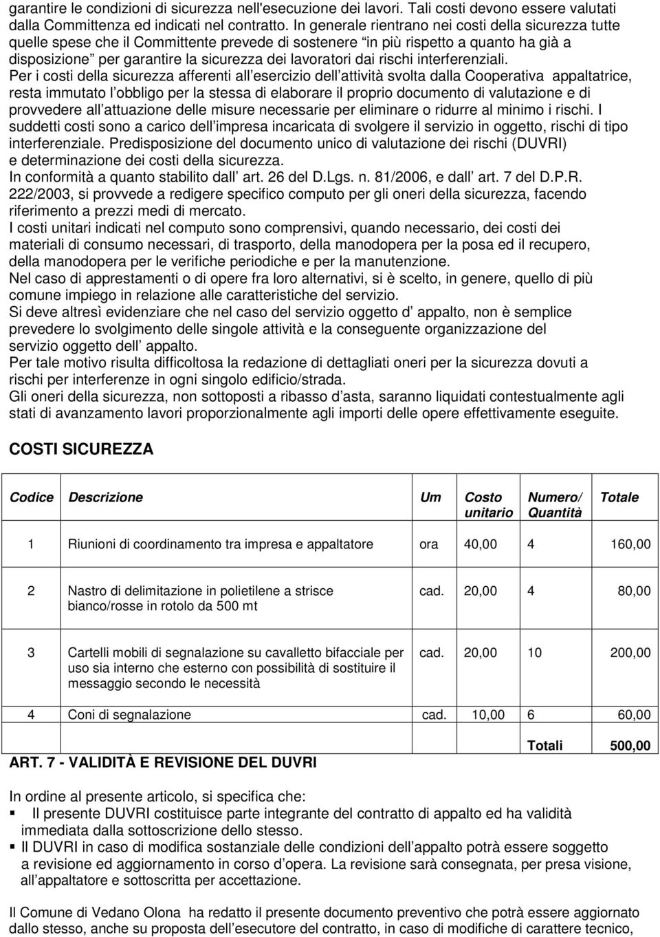 rischi interferenziali.