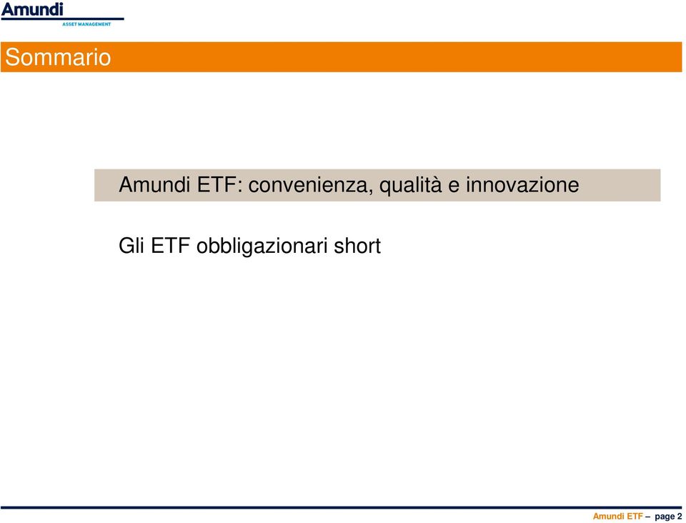 innovazione Gli ETF