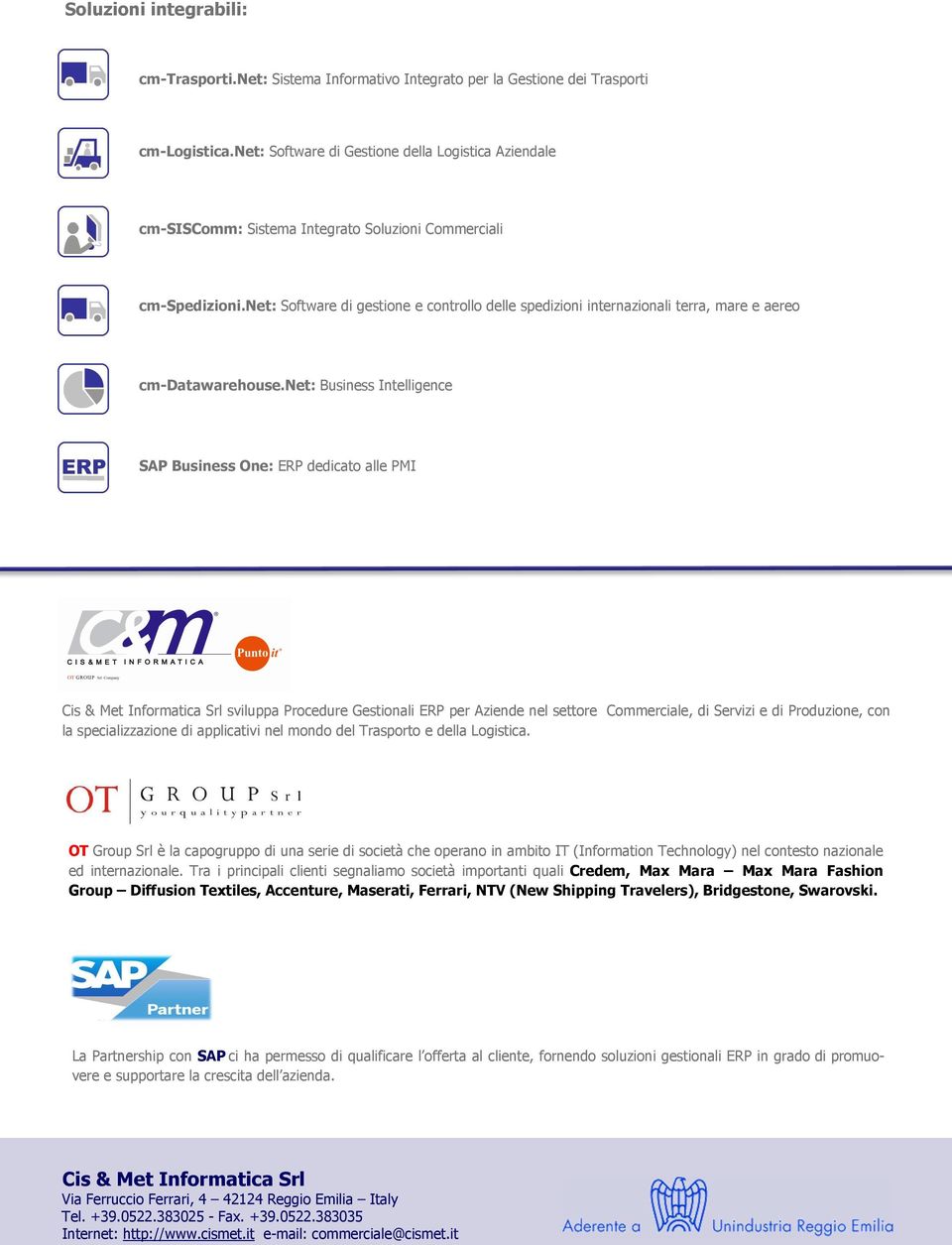 net: Software di gestione e controllo delle spedizioni internazionali terra, mare e aereo cm-datawarehouse.