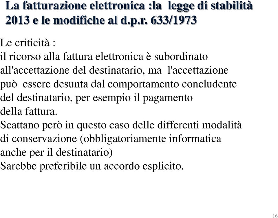 nica :la legge di stabilità 2013 e le modifiche al d.p.r.