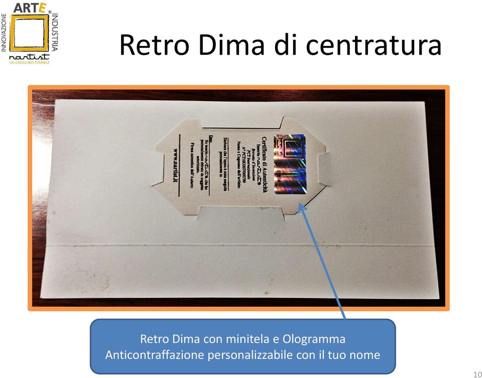 Ologramma Anticontraffazione