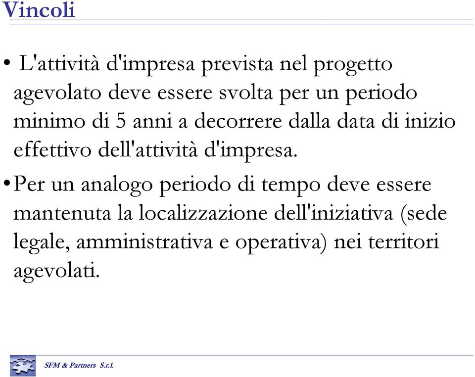 dell'attività d'impresa.