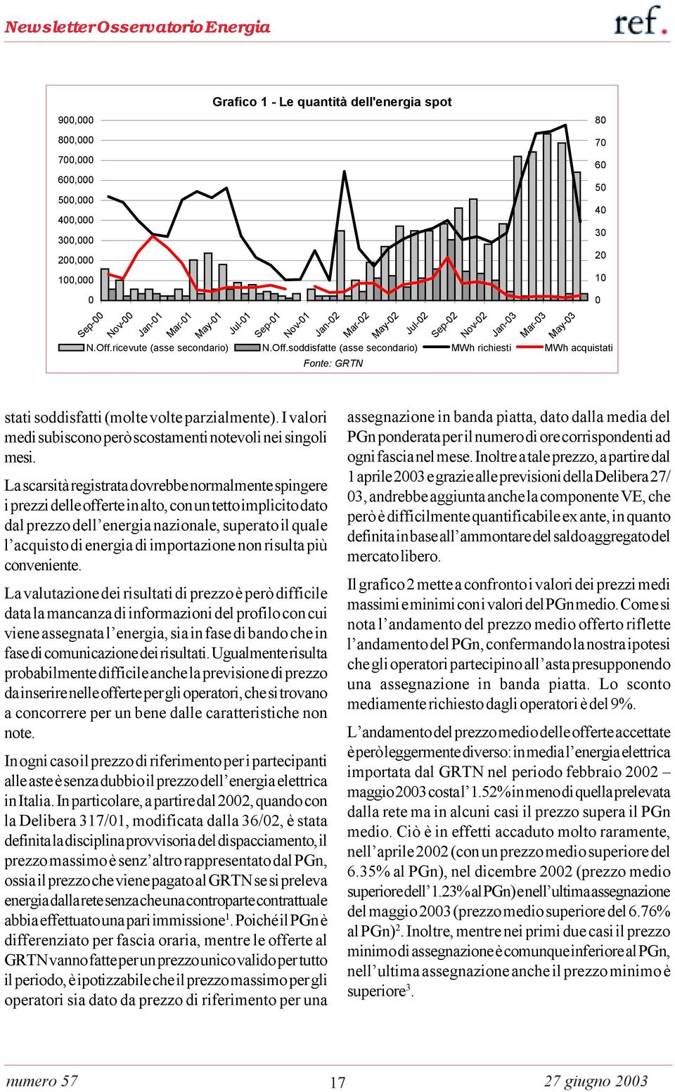 I valori medi subiscono però scostamenti notevoli nei singoli mesi.