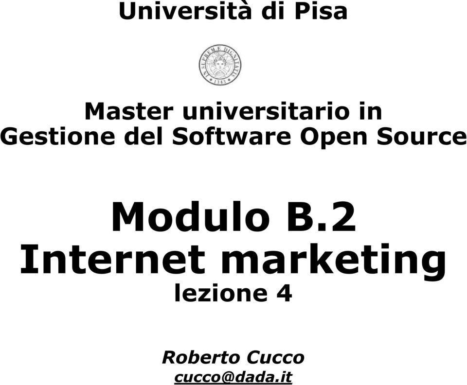 Software Open Source Modulo B.