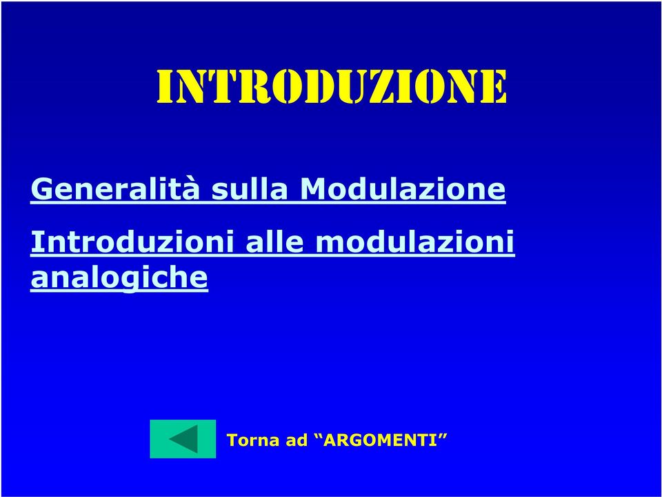 Introduzioni alle