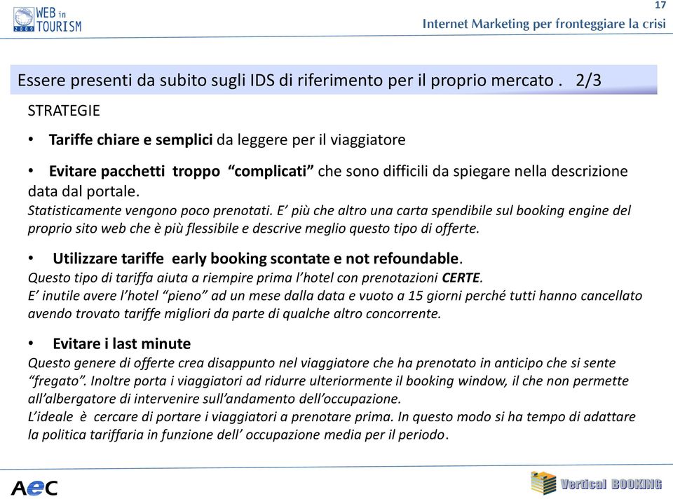 Statisticamente vengono poco prenotati. E più che altro una carta spendibile sul booking engine del proprio sito web che è più flessibile e descrive meglio questo tipo di offerte.