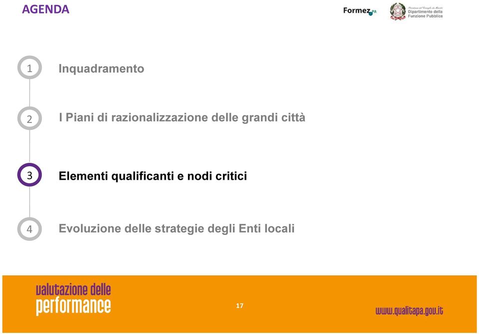 Elementi qualificanti e nodi critici 4