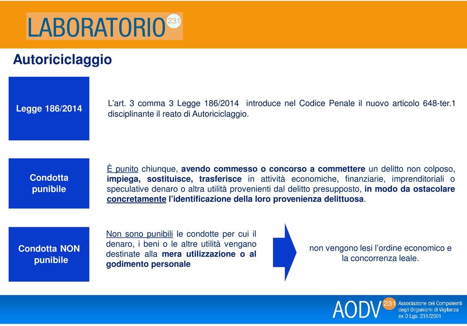 imprenditoriali o speculative denaro o altra utilità provenienti dal delitto presupposto, in modo da ostacolare concretamente l identificazione della loro provenienza delittuosa.