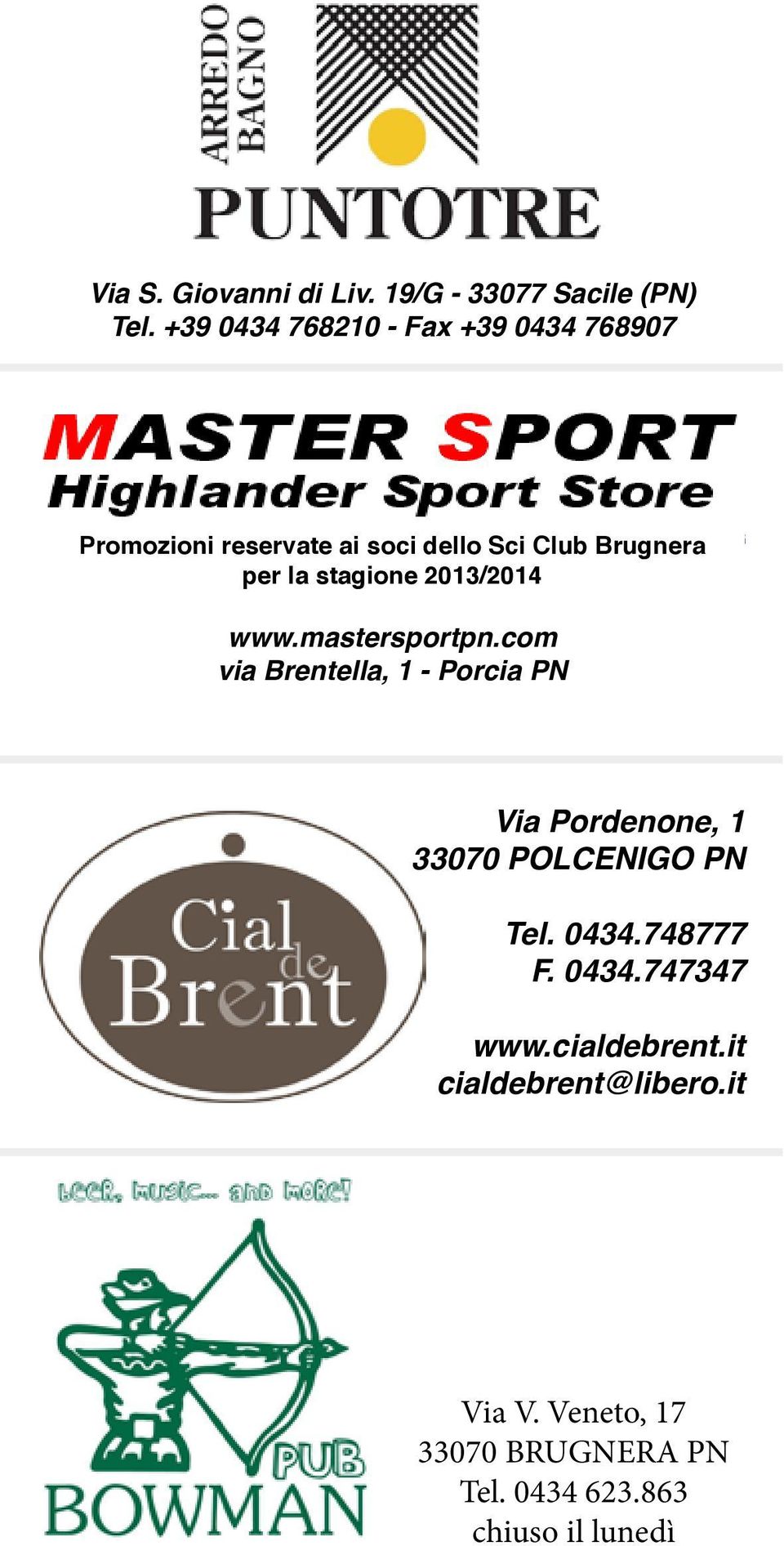 stagione 2013/2014 www.mastersportpn.