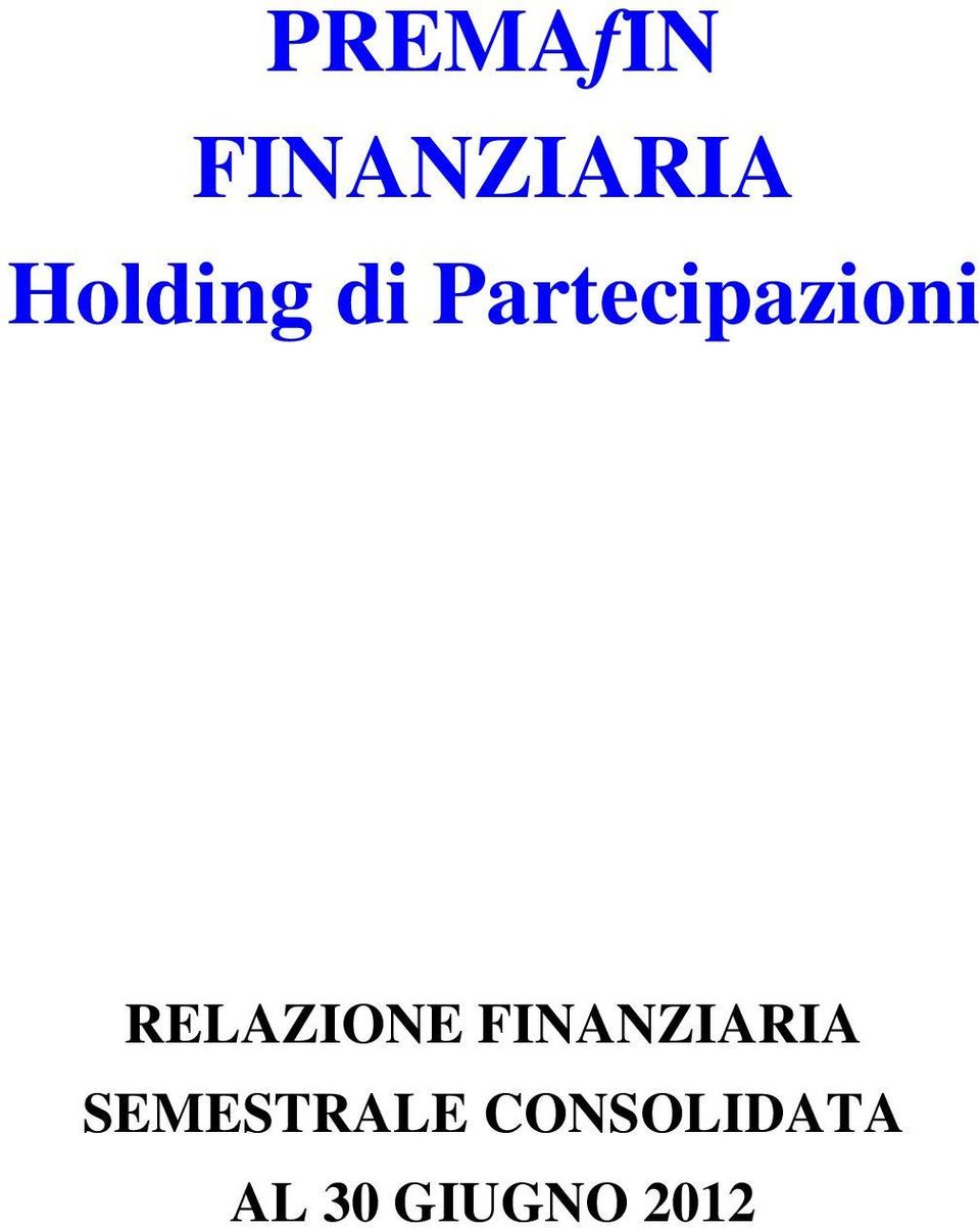 RELAZIONE FINANZIARIA