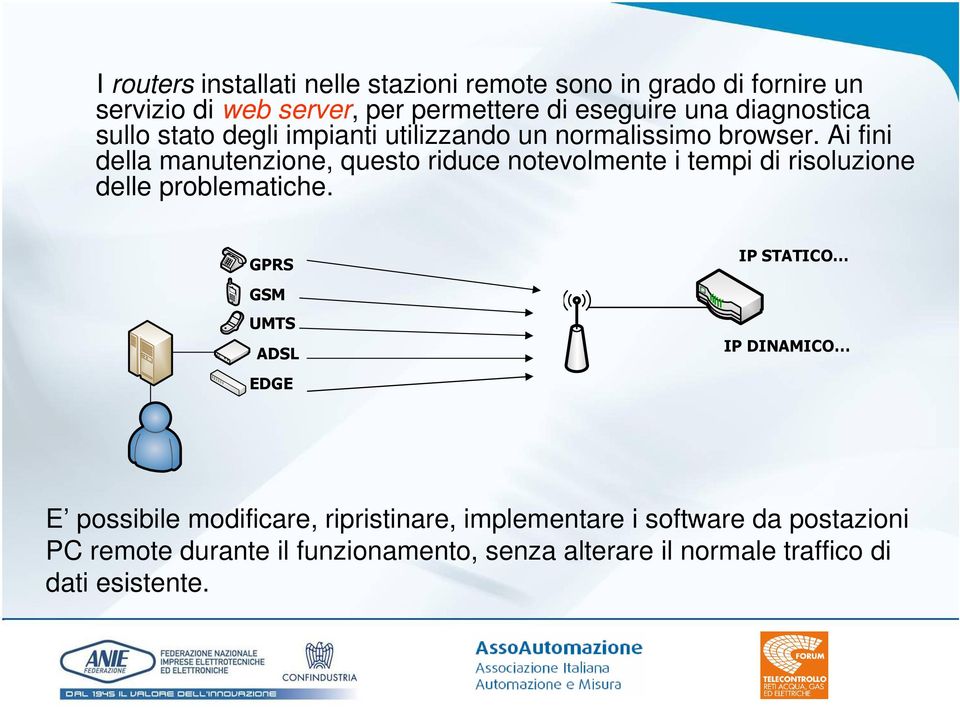 Ai fini della manutenzione, questo riduce notevolmente i tempi di risoluzione delle problematiche.