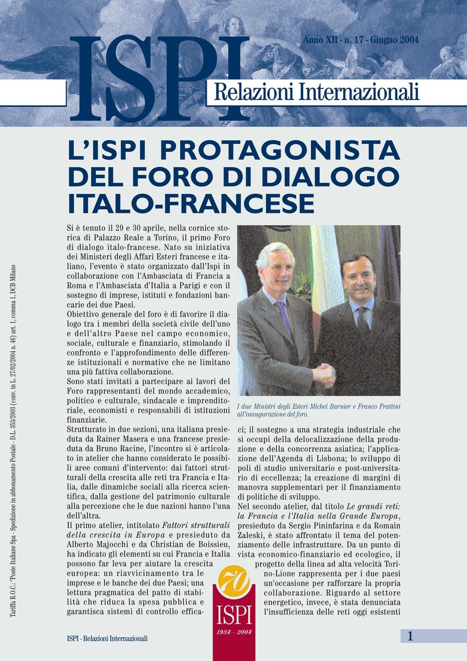 Foro di dialogo italo-francese.