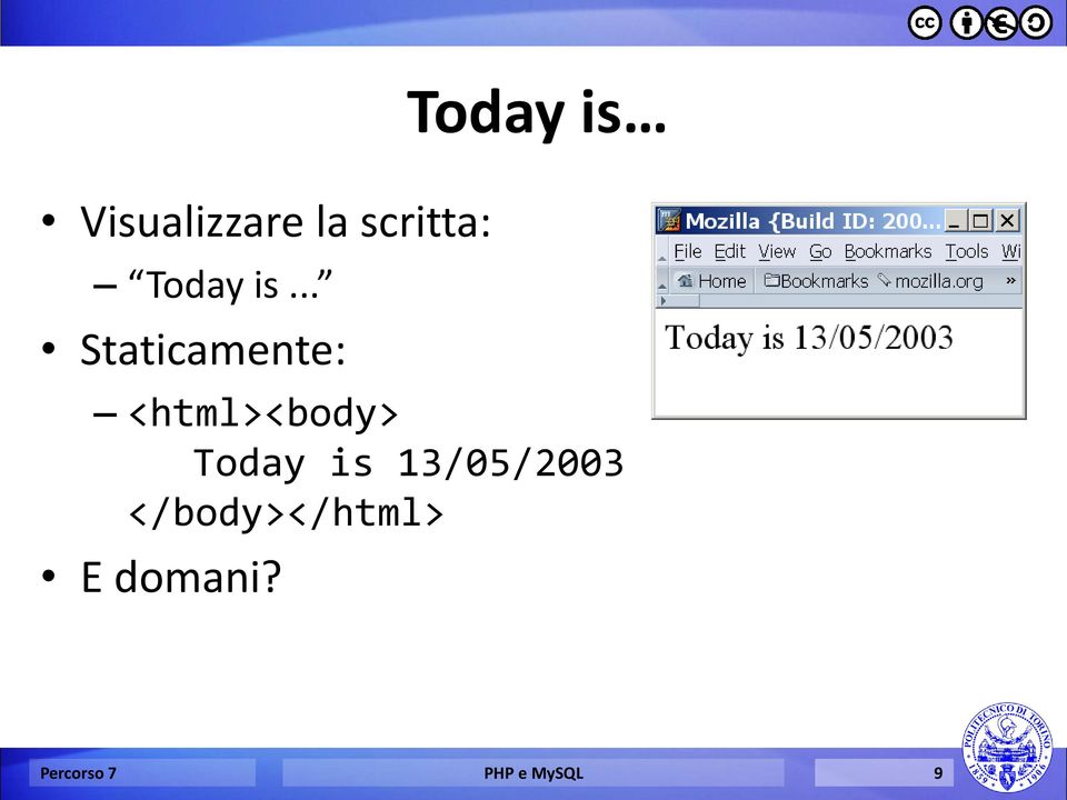 <html><body> Today is 13/05/2003