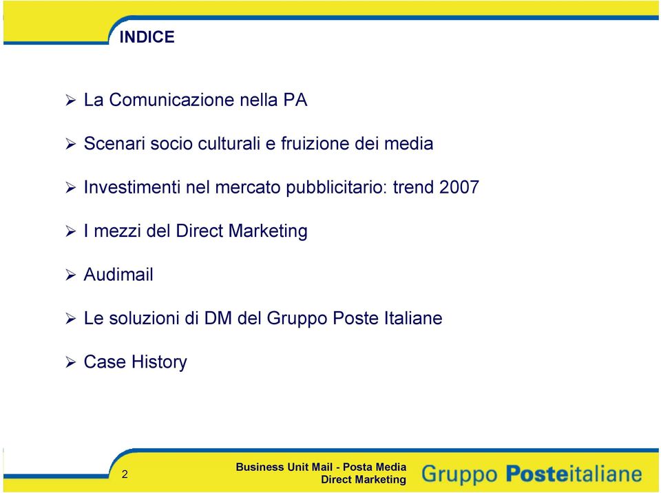 mercato pubblicitario: trend 2007 I mezzi del