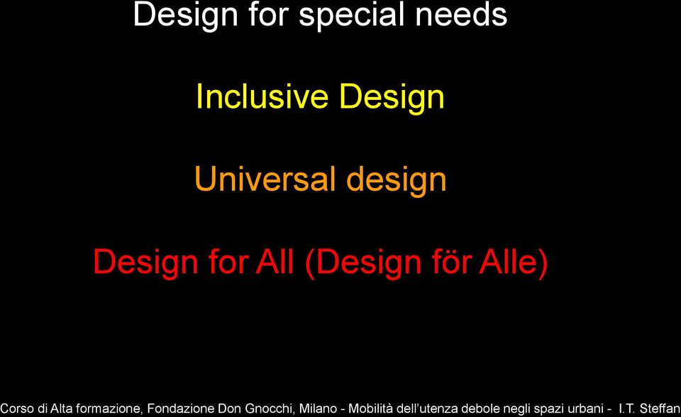 Universal design Design