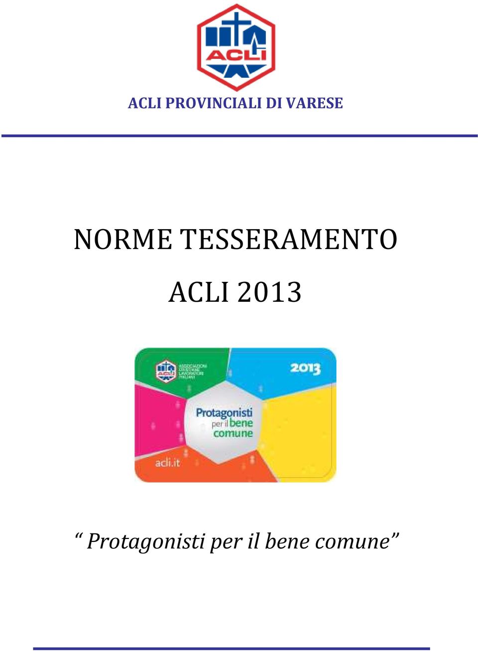 TESSERAMENTO ACLI