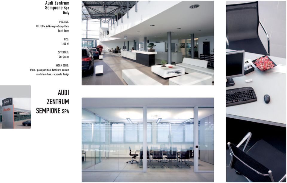 CATEGORY / Car Dealer WORK DONE / Walls, glass partition,