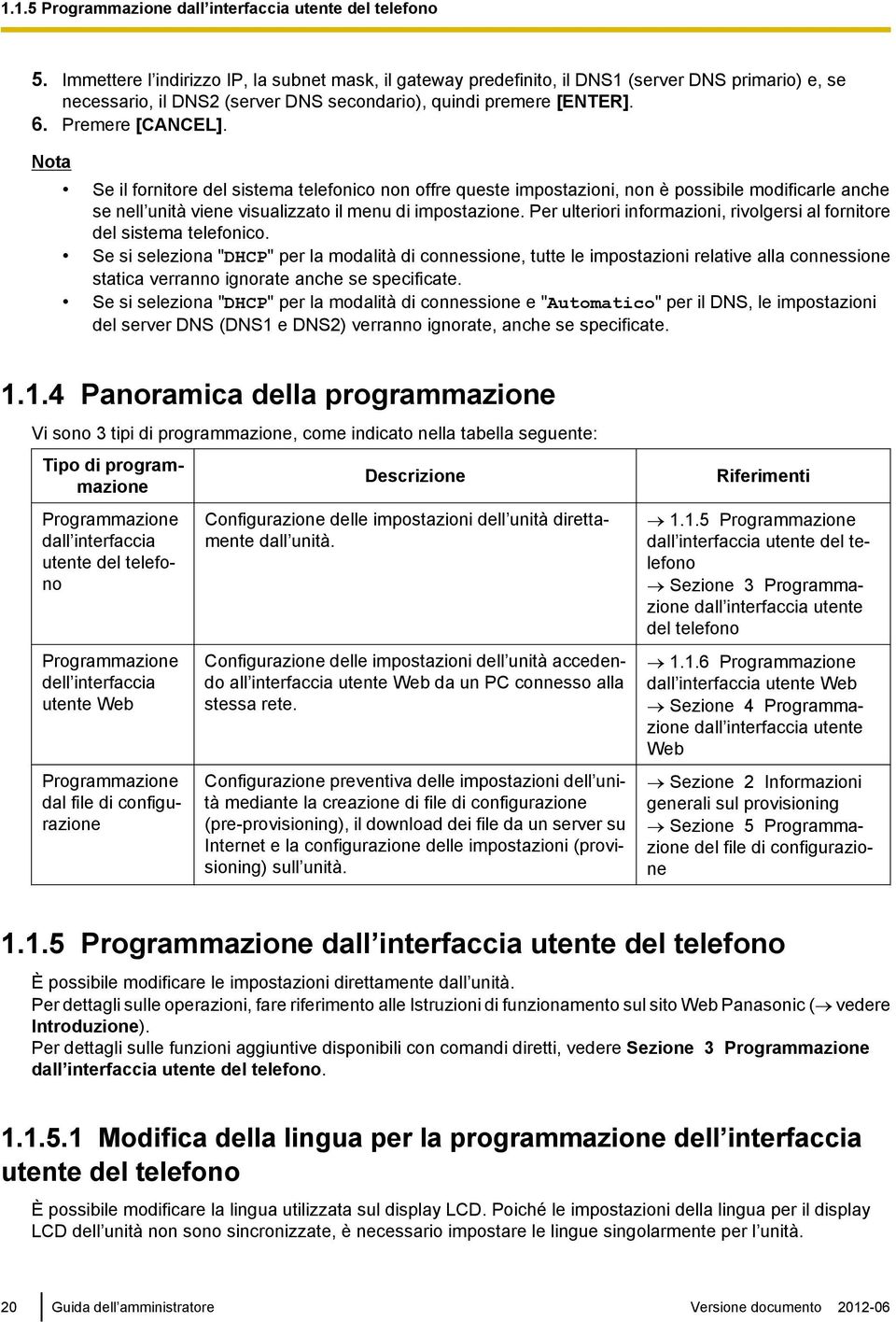 Se il fornitore del sistema telefonico non offre queste impostazioni, non è possibile modificarle anche se nell unità viene visualizzato il menu di impostazione.